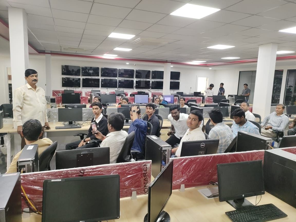 The team at a meeting