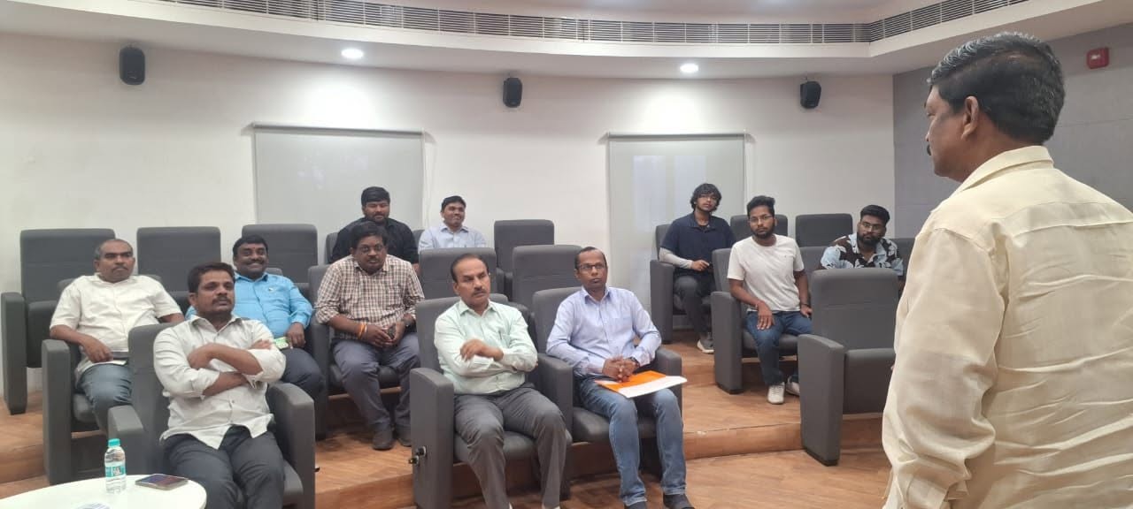 The team at a meeting