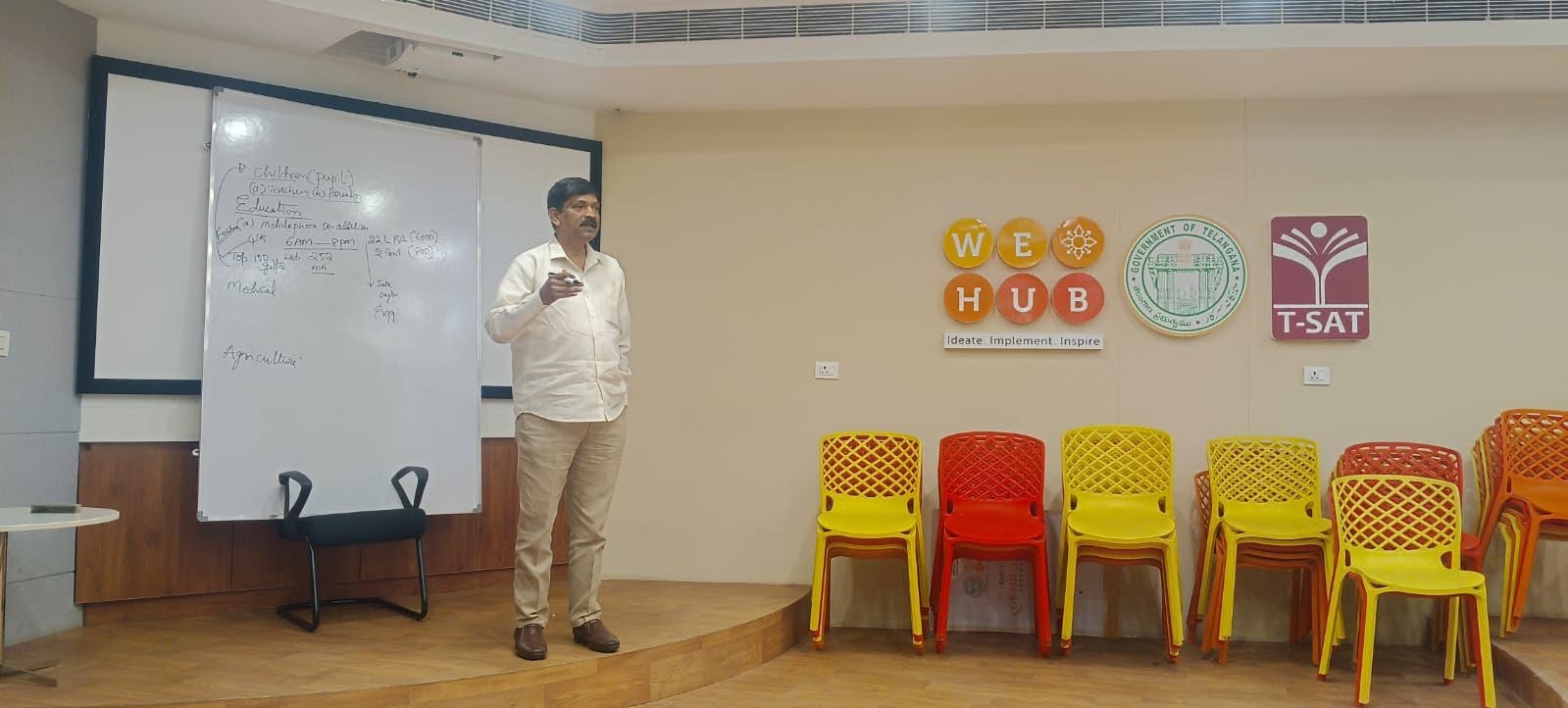 The team at a meeting