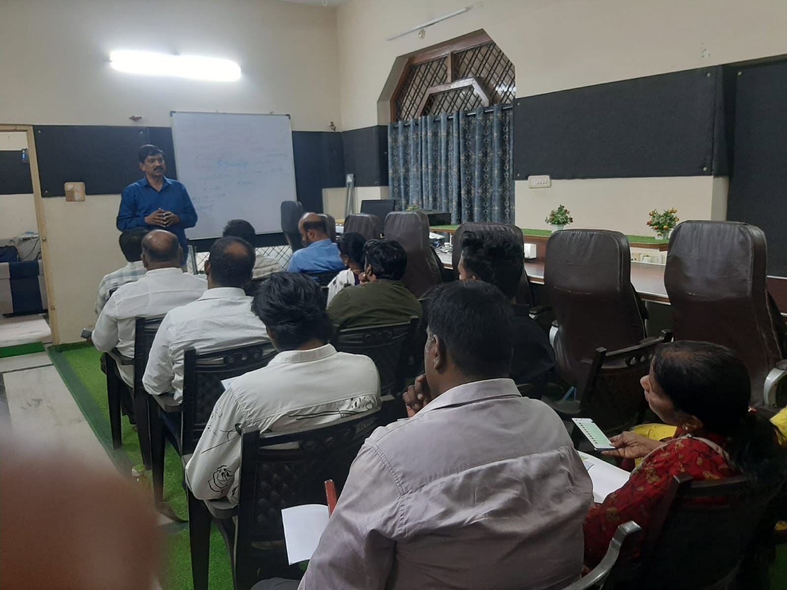 The team at a meeting