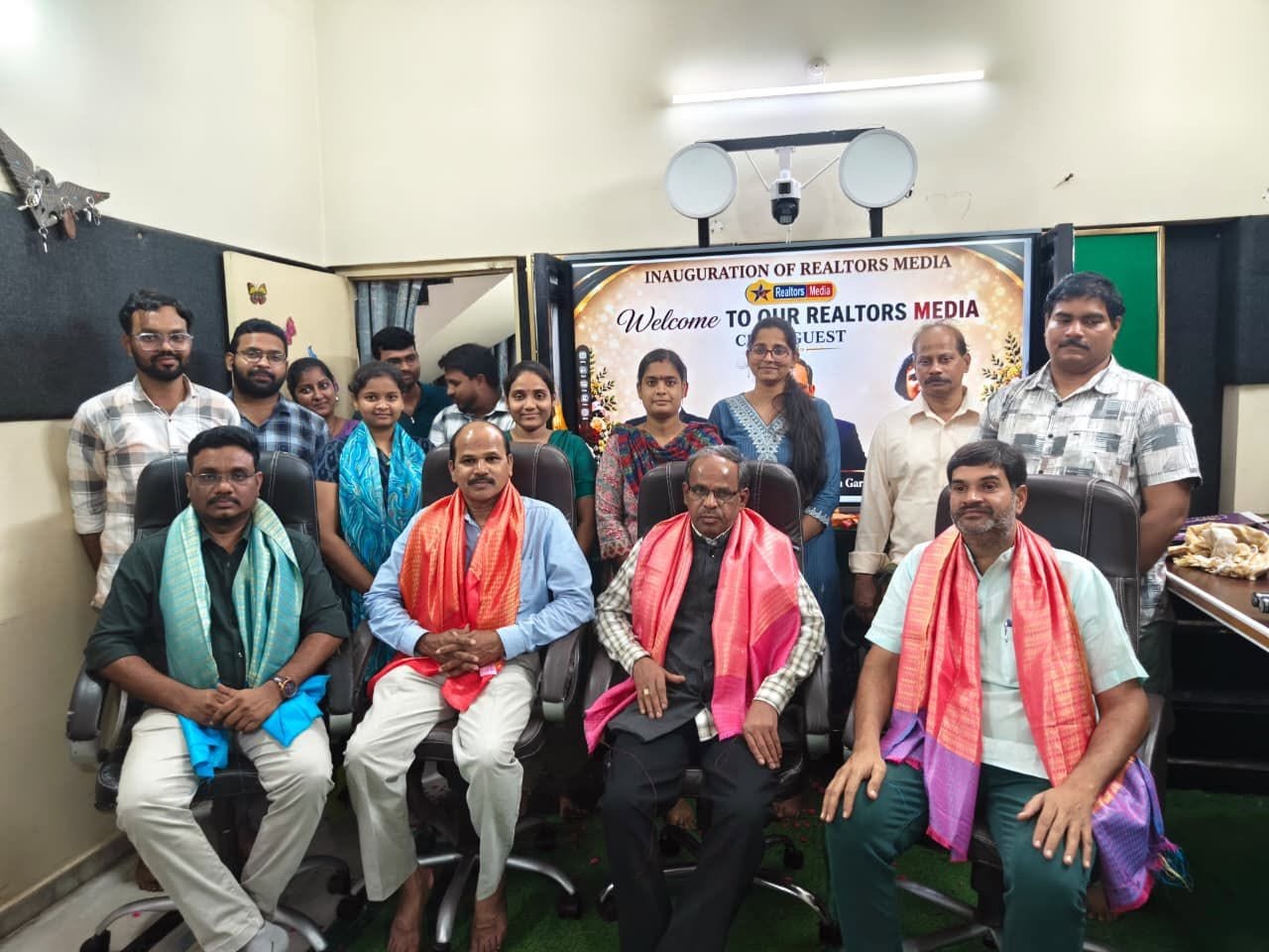 The team at a meeting