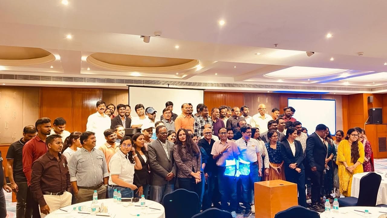 The team at a meeting